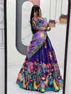 PC 536 Cotton With Kalamkari Print Lehenga With Choli Dupatta Collection Online Wholesale